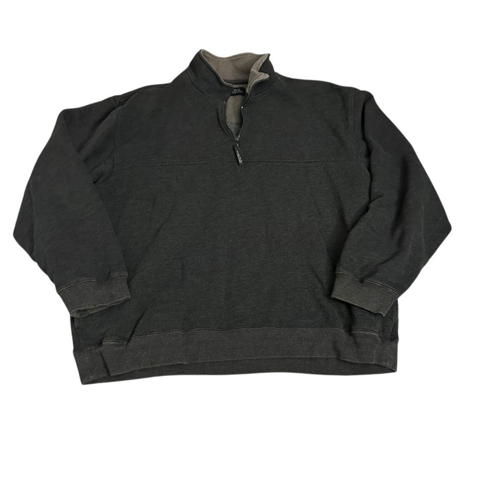 Izod Men's Dark Gray Zip-Up Sweater